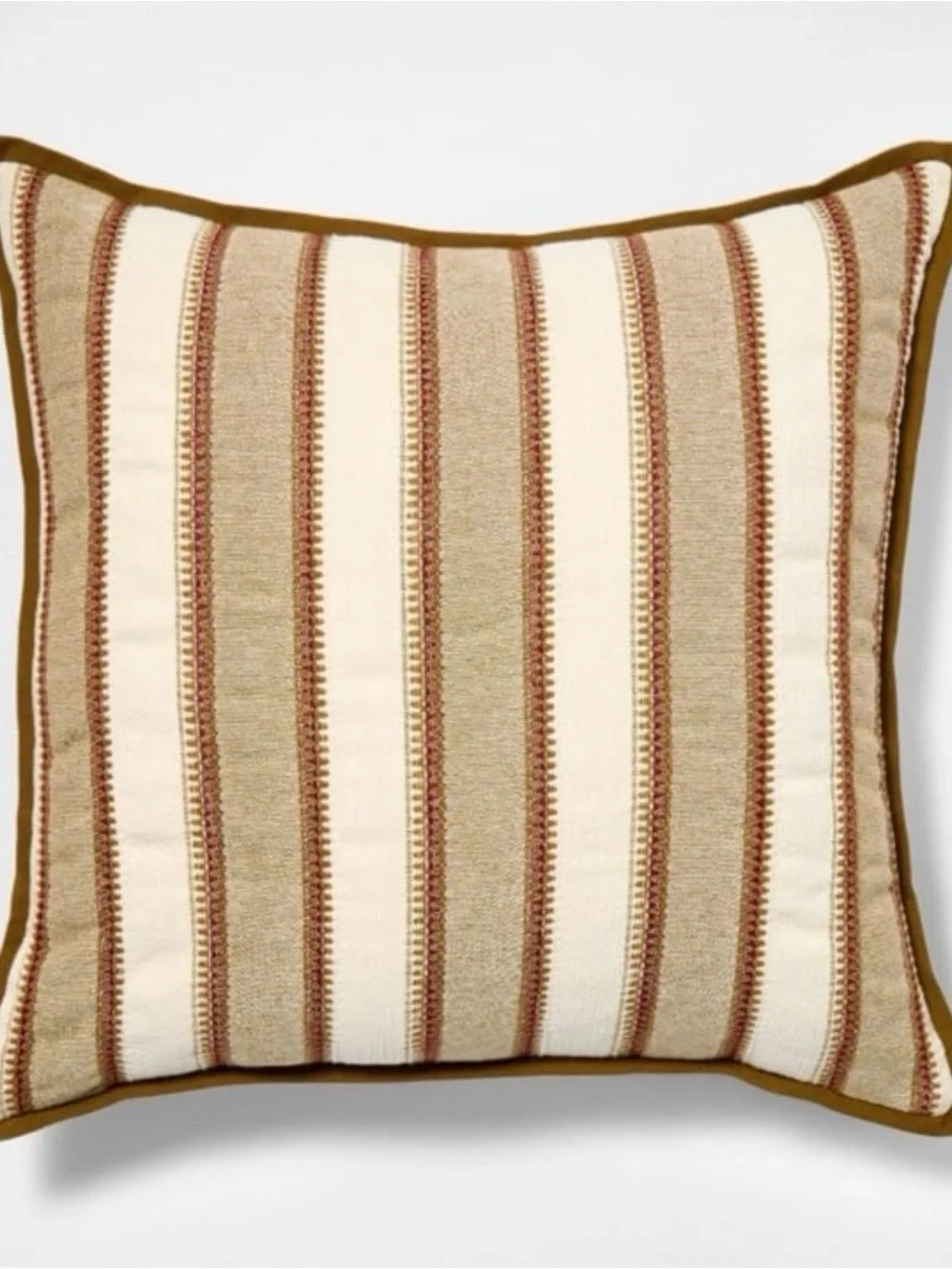 Striped Neutral Throw Pillow - Beige & Cream 20x20 Studio McGee target